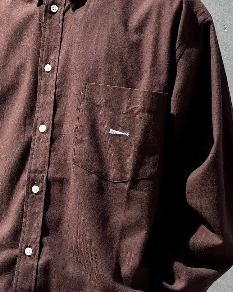 DESCENDANT / PALM FLANNEL LS SHIRT / BROWN / 262CPDS-SHM05