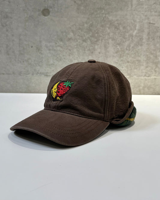 SKY HIGH FARM  /  LOGO TRAPPER CAP / BROWN / SHF08K003
