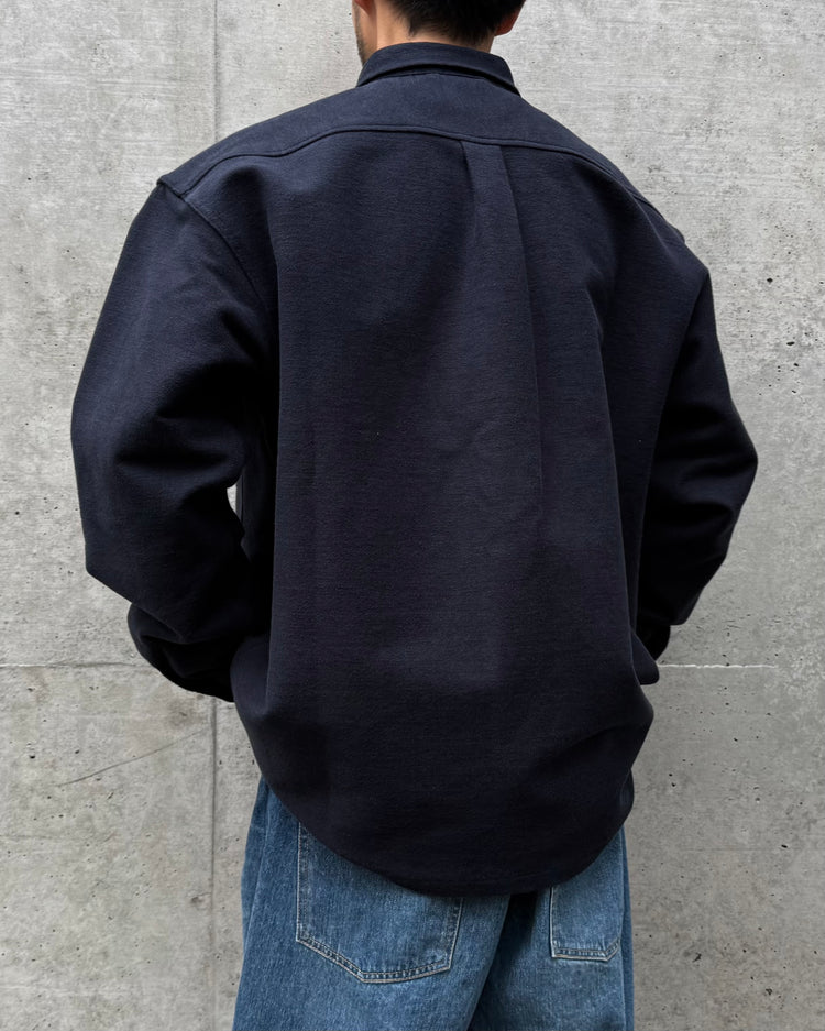 DESCENDANT / CPO MELTON LS SHIRT / NAVY / 252WVDS-SHM04