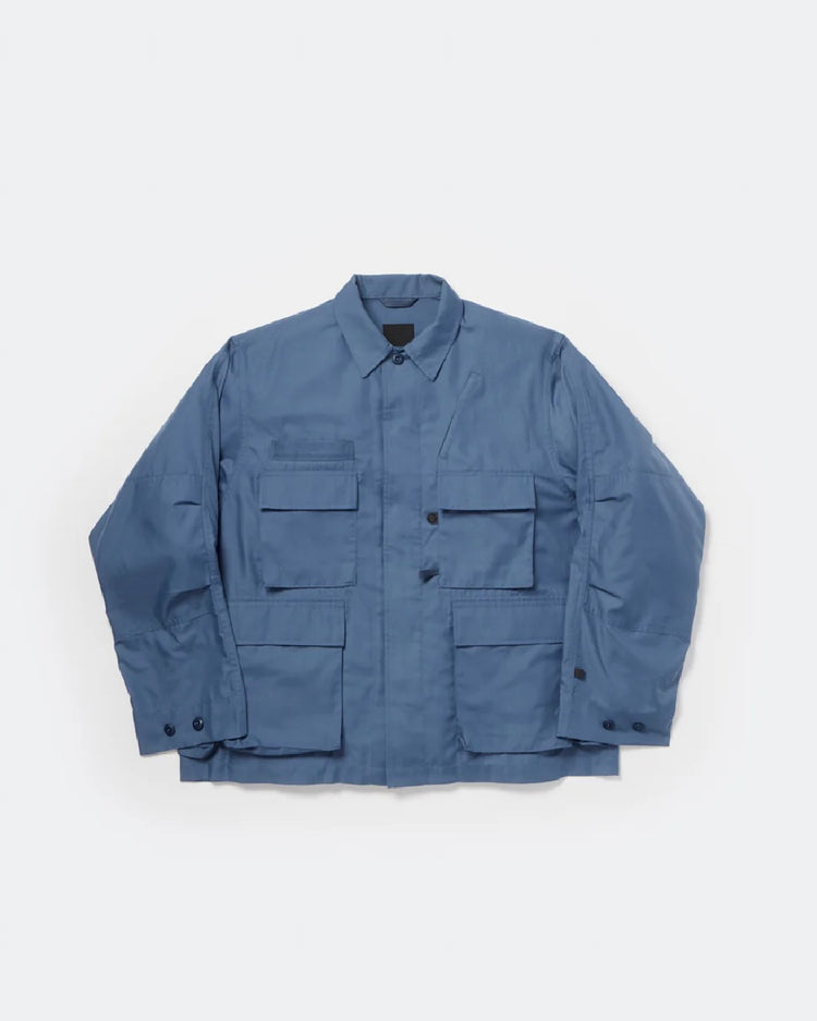 DAIWA PIER39 / TECH MULTI FISHING POCKET MIL BDU SHIRT L/S / SMOKE BLUE / BE-83026