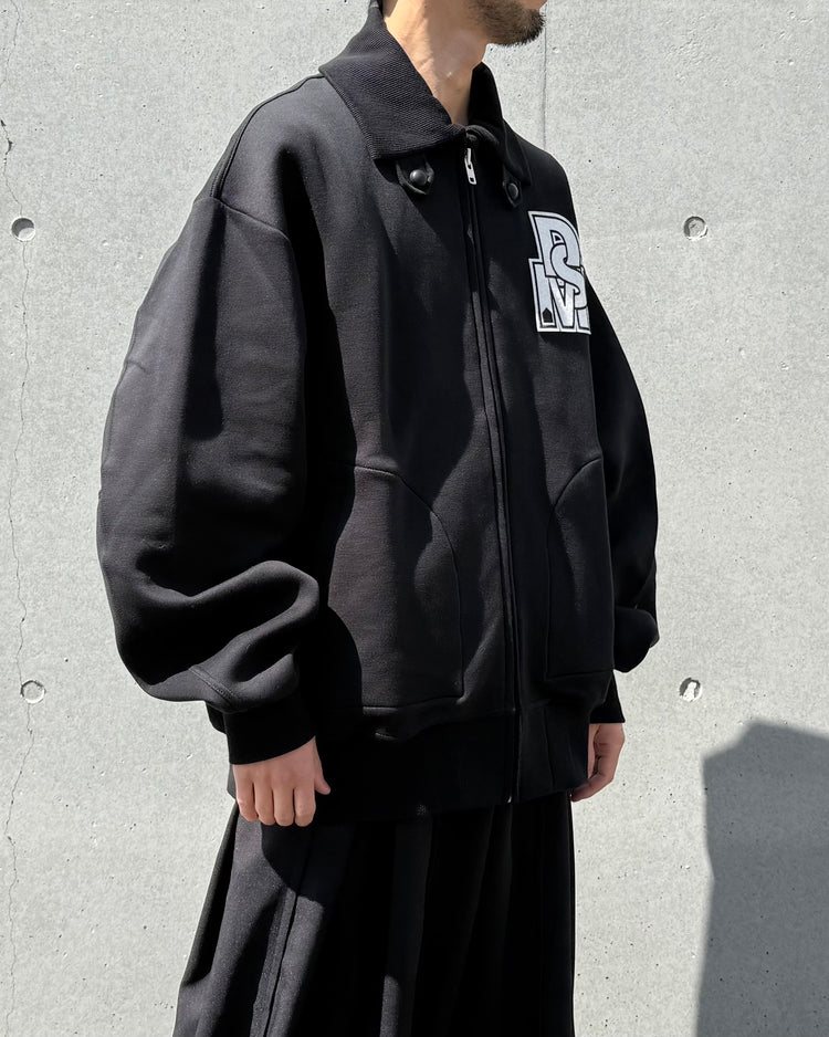 DSM kei ninomiya / Varsity Jacket Cotton Polyester Double Knit / Black / DSM01J004