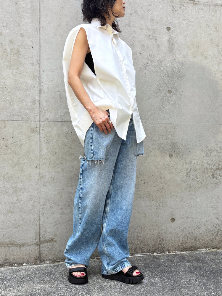 MM⑥ Maison Margiela / コットン ポプリンシャツ / WHITE / S62DT0052M35256