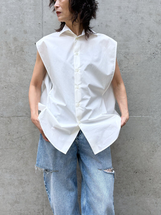 MM⑥ Maison Margiela / コットン ポプリンシャツ / WHITE / S62DT0052M35256