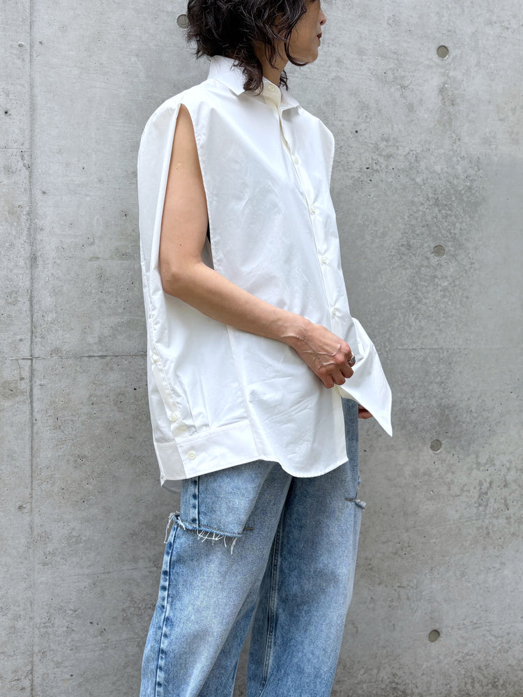 MM⑥ Maison Margiela / コットン ポプリンシャツ / WHITE / S62DT0052M35256