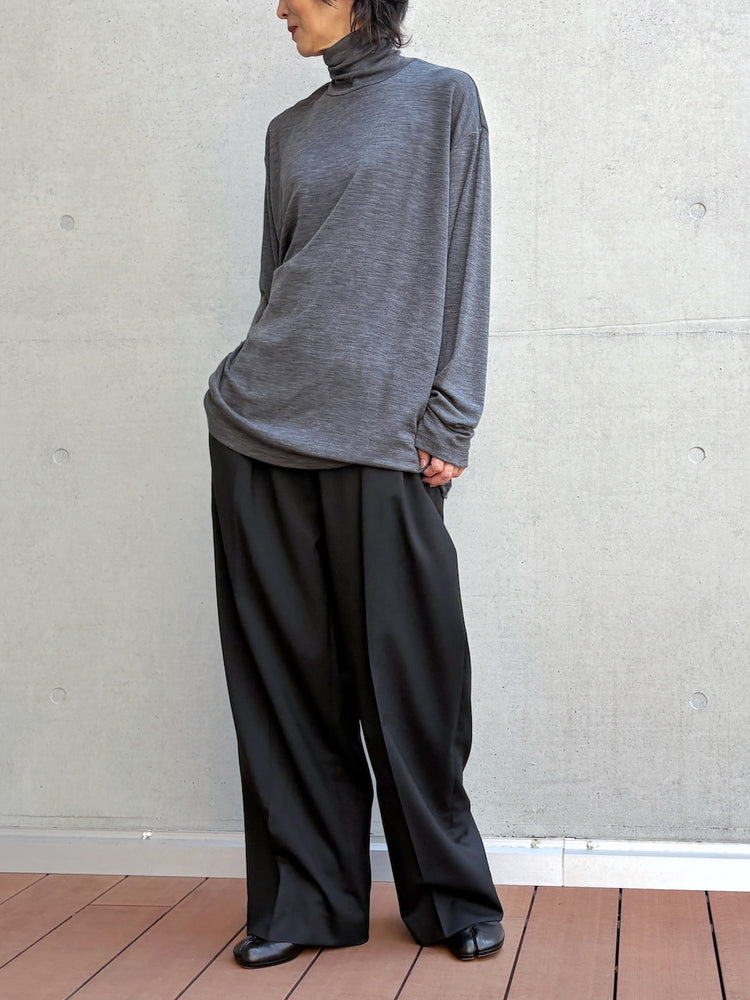 INSCRIRE / Wool Fraise Turtle Neck / Charcoal / IC262DAI26AWCUT1