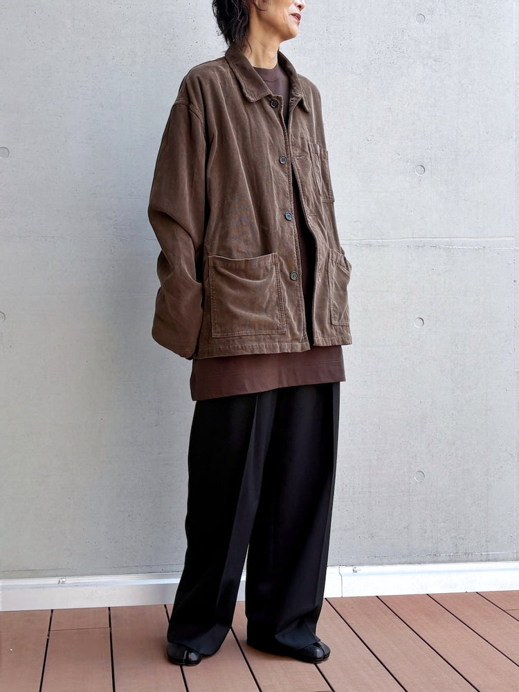 INSCRIRE / Corduroy Work Jacket / BROWN / IC262DAI26AWBZ94