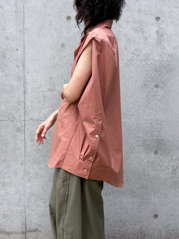 MM⑥ Maison Margiela / コットン ポプリンシャツ / LT.BROWN / S62DT0052M35256