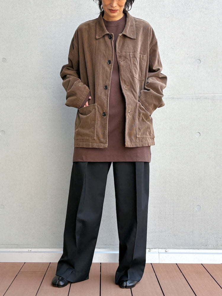 INSCRIRE / Corduroy Work Jacket / BROWN / IC262DAI26AWBZ94