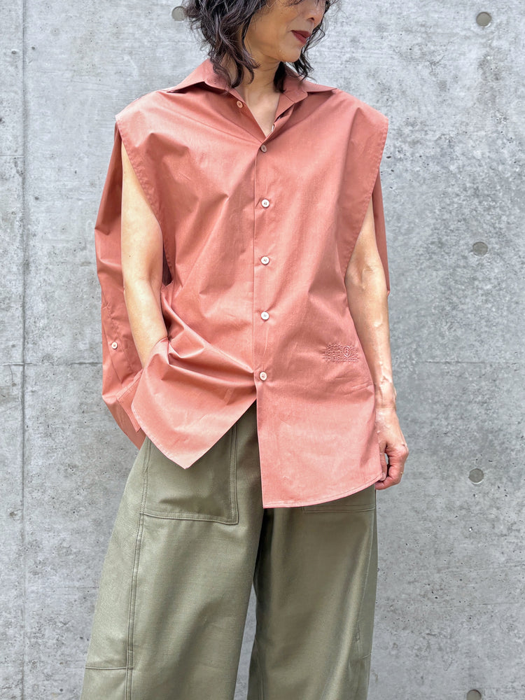 MM⑥ Maison Margiela / コットン ポプリンシャツ / LT.BROWN / S62DT0052M35256
