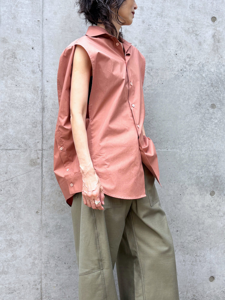 MM⑥ Maison Margiela / コットン ポプリンシャツ / LT.BROWN / S62DT0052M35256
