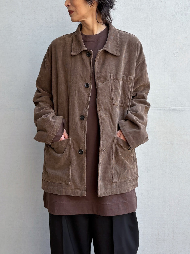 INSCRIRE / Corduroy Work Jacket / BROWN / IC262DAI26AWBZ94
