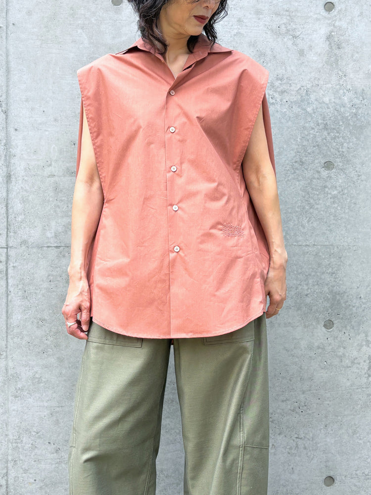 MM⑥ Maison Margiela / コットン ポプリンシャツ / LT.BROWN / S62DT0052M35256