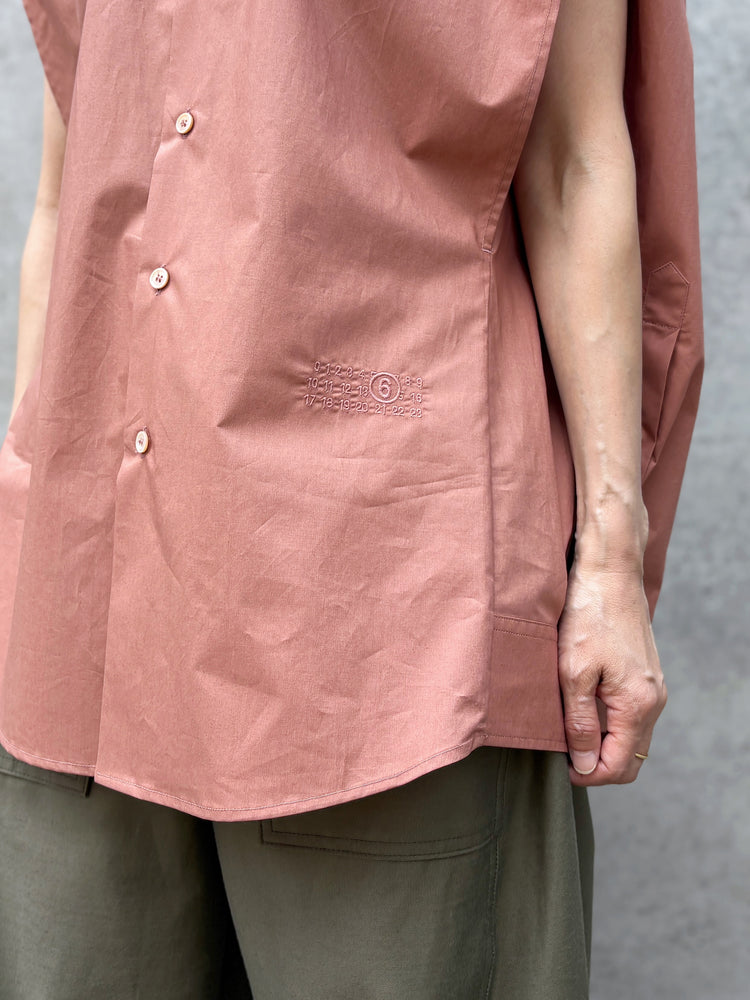 MM⑥ Maison Margiela / コットン ポプリンシャツ / LT.BROWN / S62DT0052M35256