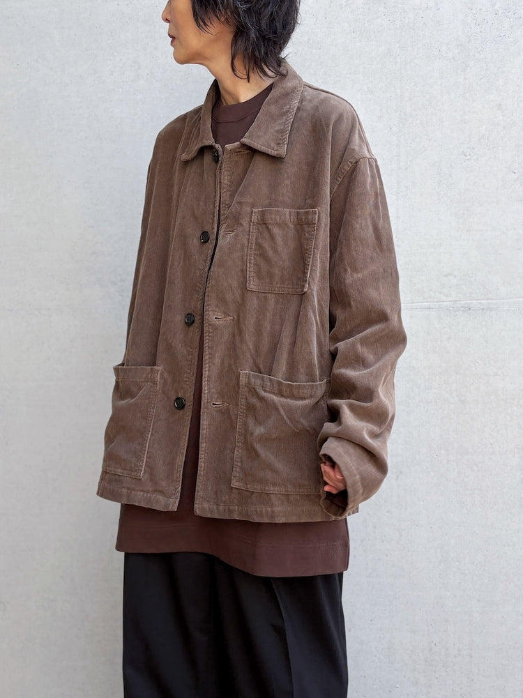 INSCRIRE / Corduroy Work Jacket / BROWN / IC262DAI26AWBZ94