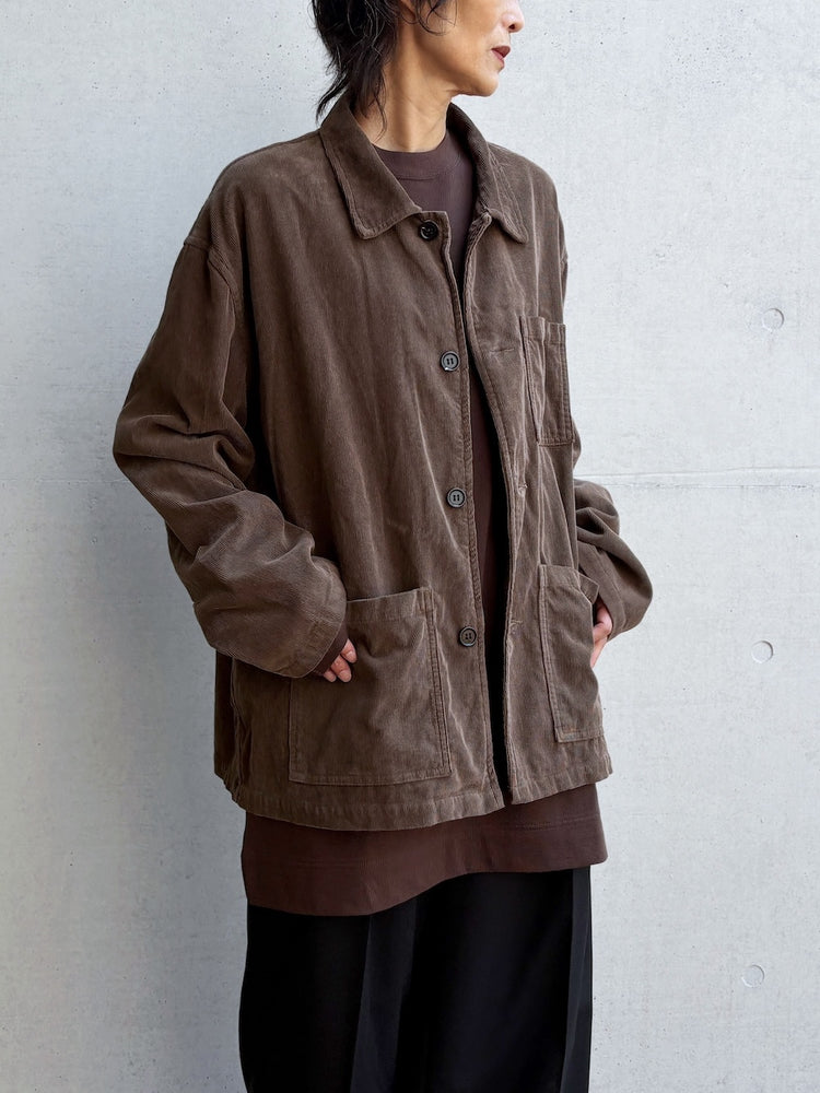 INSCRIRE / Corduroy Work Jacket / BROWN / IC262DAI26AWBZ94