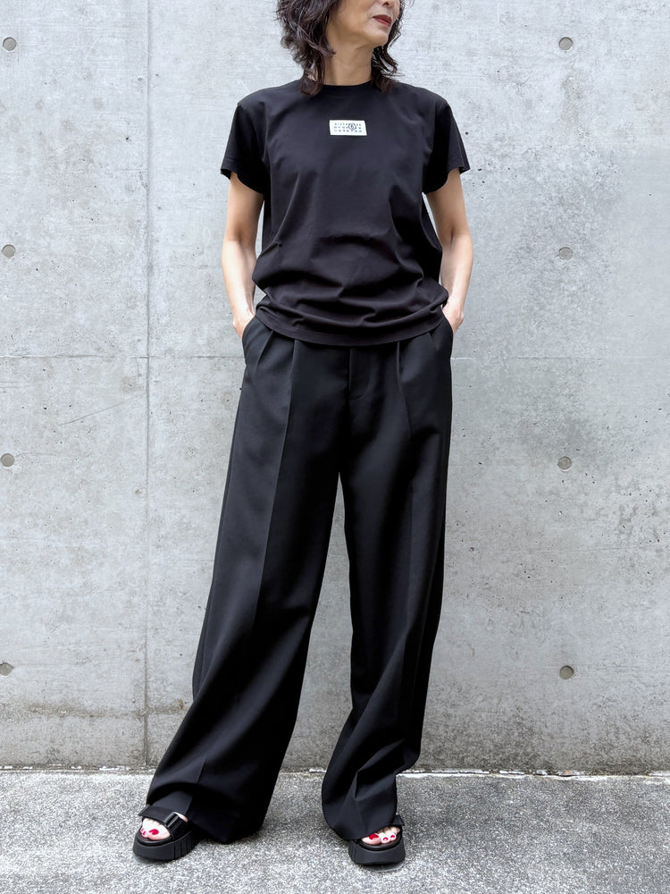 MM⑥  Maison Margiela / Numericコットン Tシャツ(Short) / BLACK / S52GC0327M20258