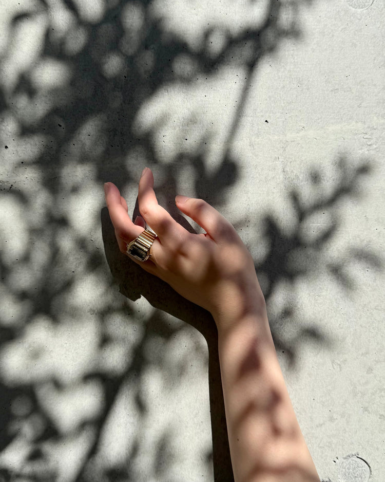 MM⑥  Maison Margiela × TIMEX / T80 Ring Watch Size M-L / GOLD / S33YW0004