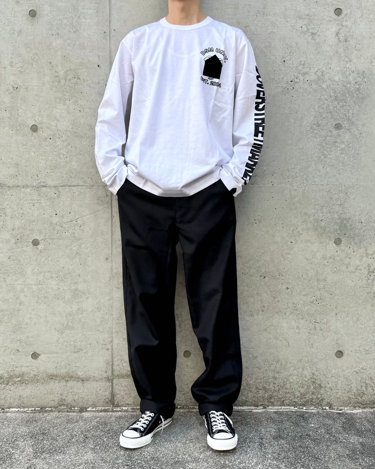 DSM kei ninomiya / DSM University Longsleeve Shirt / White / DSM01T003