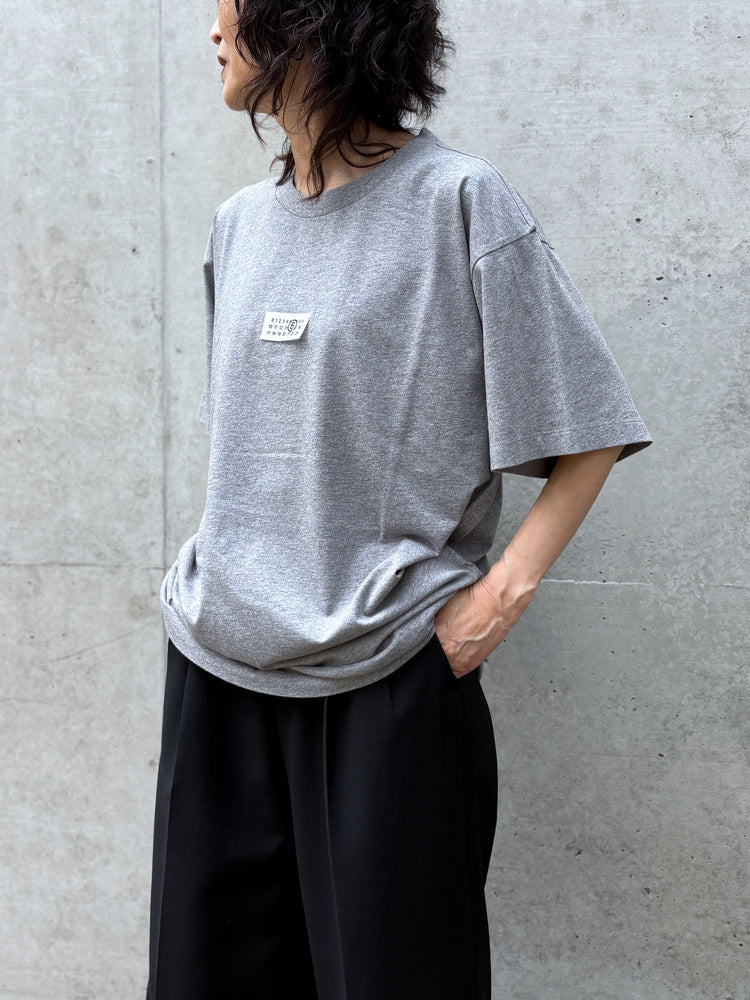 MM⑥  Maison Margiela / ラベル コットン ジャージーTシャツ / GRAY / S52GC0367M20170