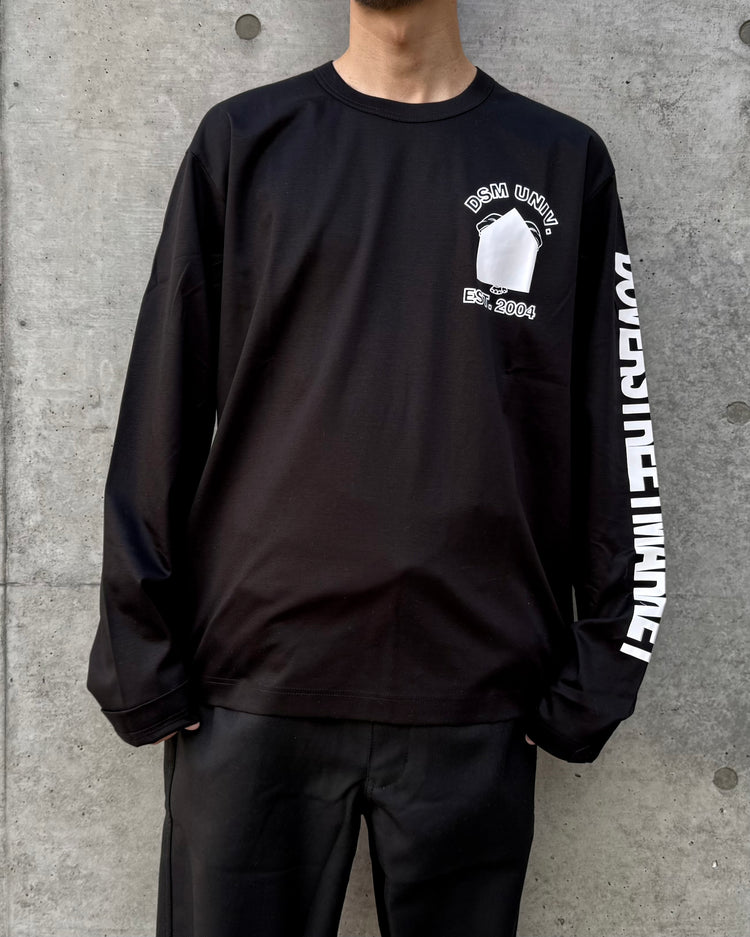 DSM kei ninomiya / DSM University Longsleeve Shirt / Black / DSM01T003