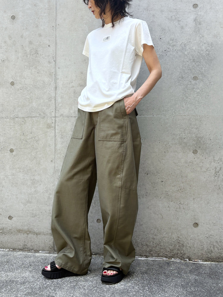 MM⑥  Maison Margiela / Numericコットン Tシャツ(Short) / WHITE / S52GC0327M20258
