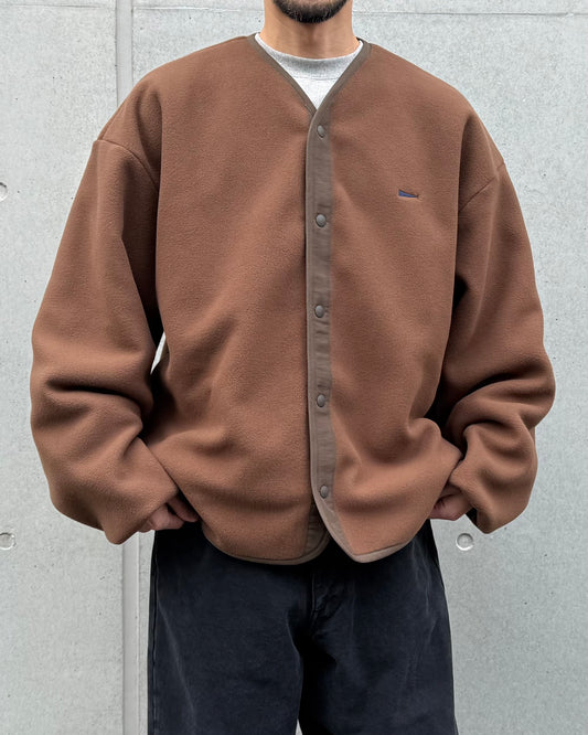 DESCENDANT / KNOT FLEECE CARDIGAN / BROWN / 252ATDS-CSM29