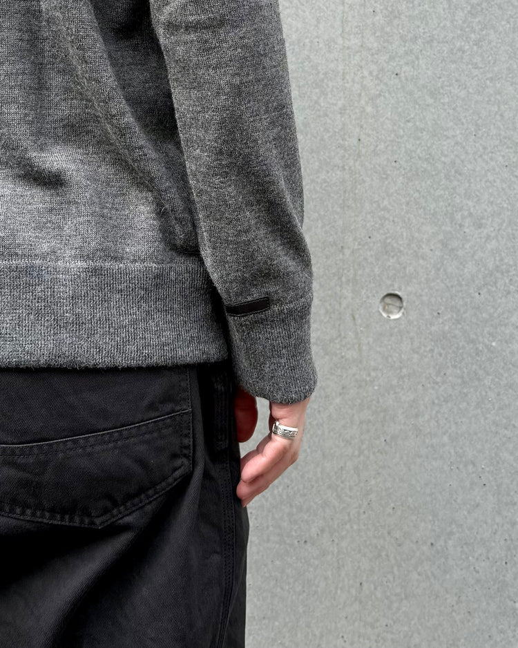 The Inoue Brothers… / Crew Neck Sweater Logo Embroidery / Grey