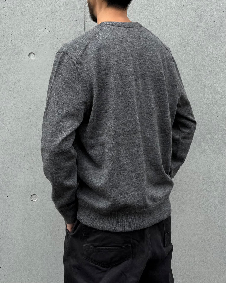 The Inoue Brothers… / Crew Neck Sweater Logo Embroidery / Grey