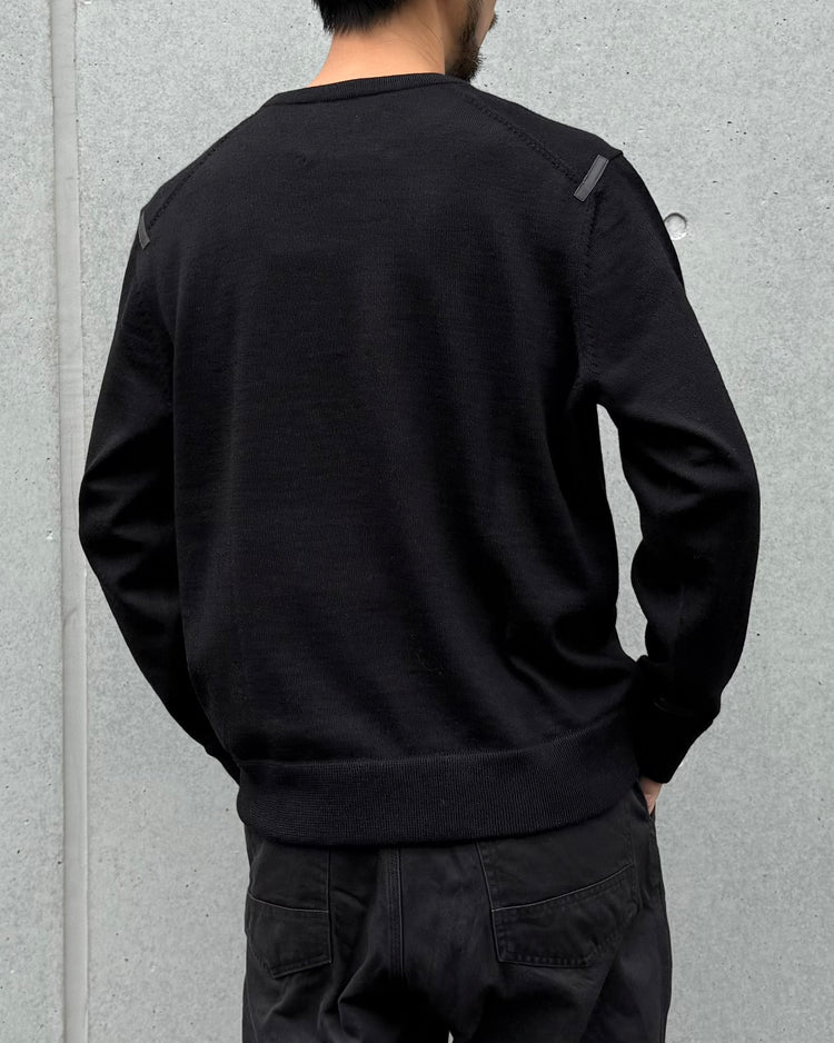 The Inoue Brothers… / Crew Neck Sweater Logo Embroidery / Black