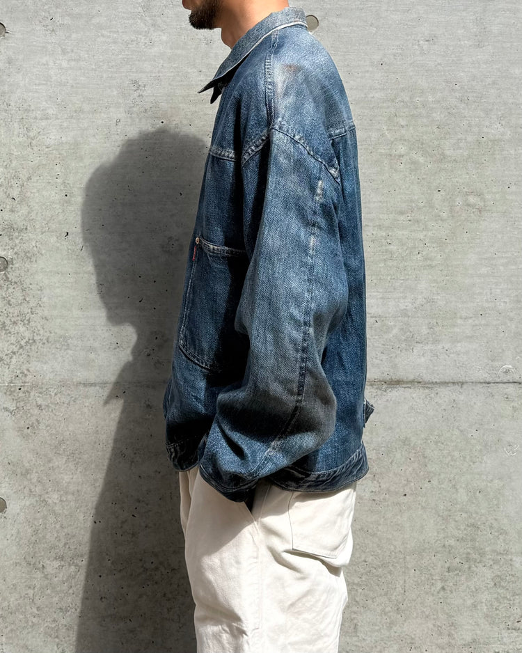 eye JUNYA WATANABE MAN / Levis 麻オックス 転写 1st JACKET (Ber Ber Jin) / INDIGO /