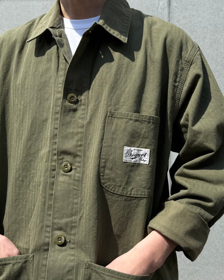 SEQUEL / COVERALL JACKET / SQ-26SS-JK-01 / OLIVE