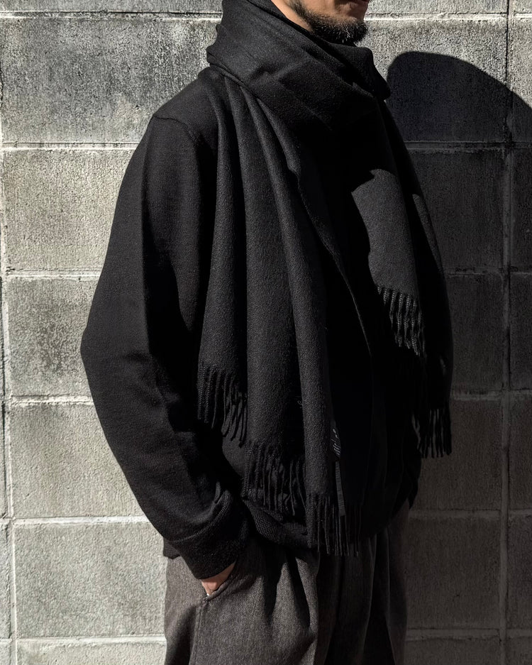 The Inoue Brothers… / Prue Black Large Brushed Scarf / Black
