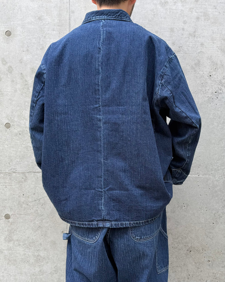 PORTER CLASSIC / STEINBECK DENIM COVERALLS / NAVY / PC-005-2142