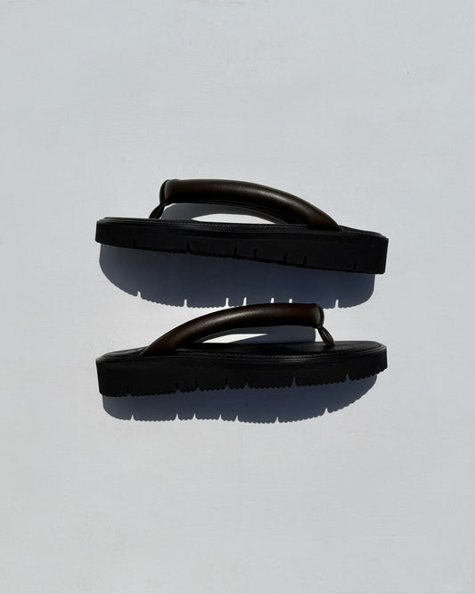 foot the coacher  / SETTA SANDALS / DARK BROWN (GLOXI CUT MEDIUM SOLE) / FTC3512010