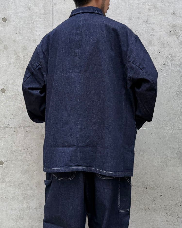PORTER CLASSIC / STEINBECK DENIM COVERALLS / DARK NAVY / PC-005-3833