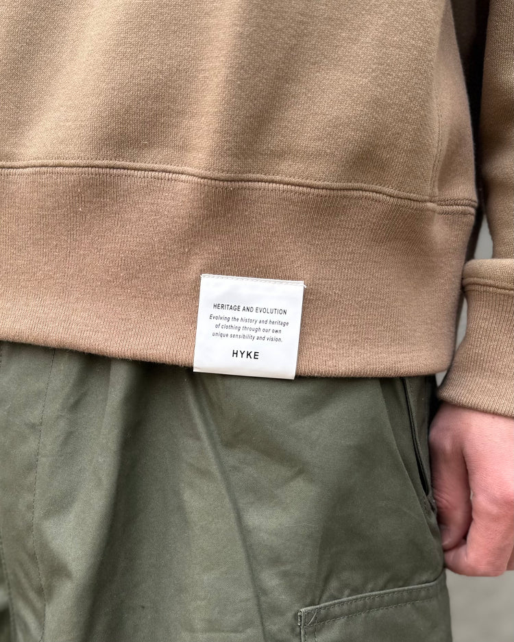 HYKE / SWEAT SHIRT / BEIGE / 12415