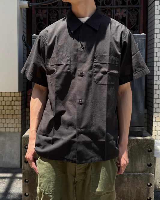MASSES / MADRAS DYED S/S SHIRT / BLACK