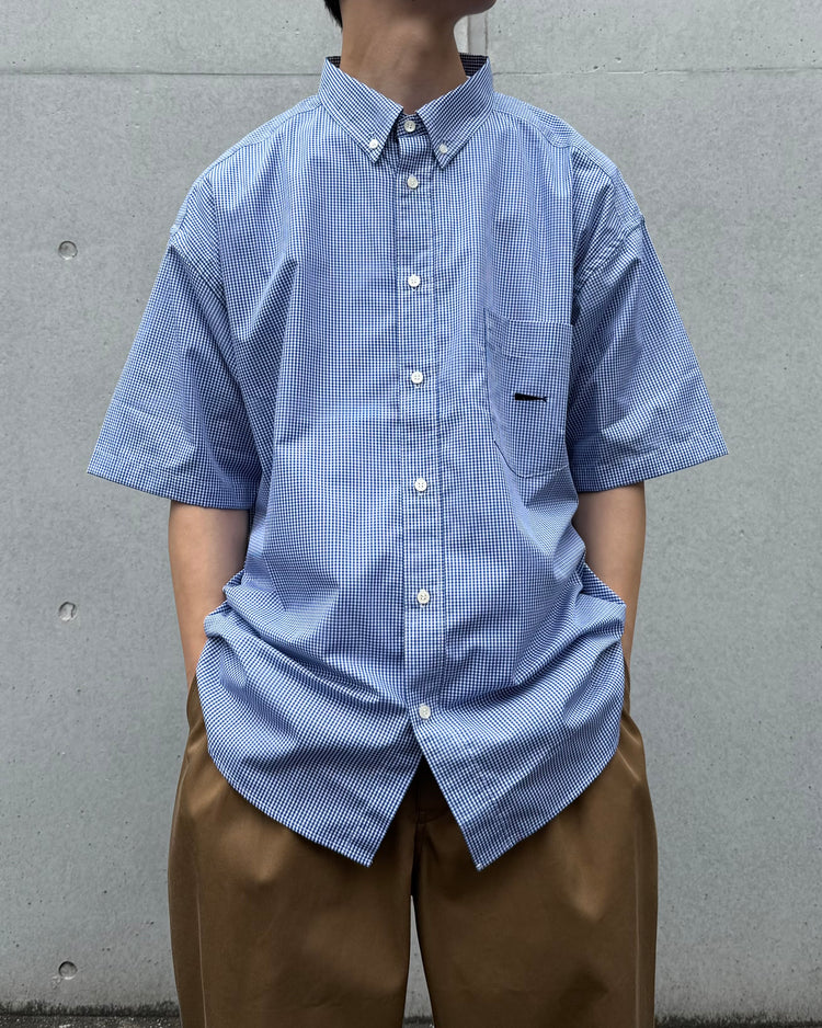 DESCENDANT / KENNEDY’S PLAID SS SHIRT / BLUE / 261WVDS-SHM06