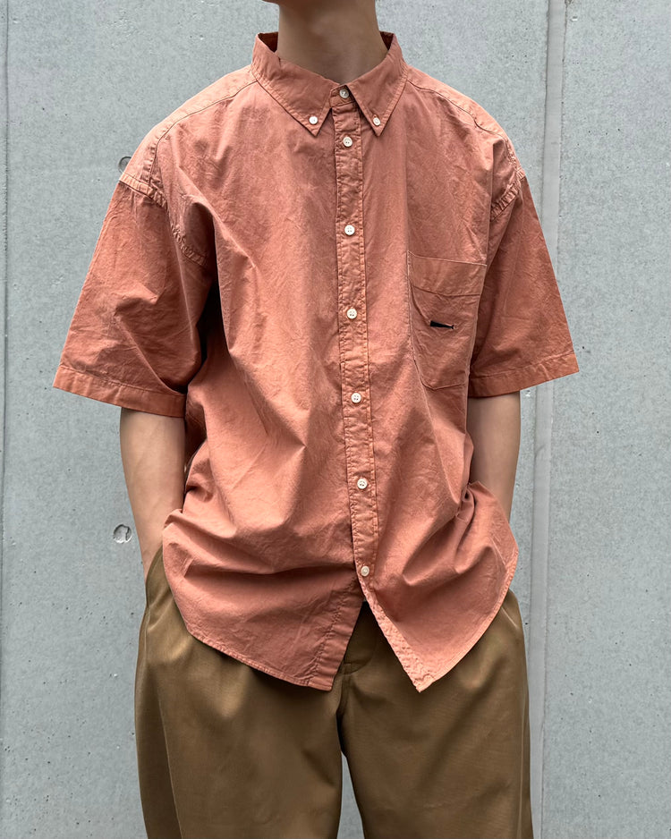 DESCENDANT / KENNEDY’S OXFORD SS SHIRT PIGMENT DYE / ORANGE / 261WVDS-SHM07