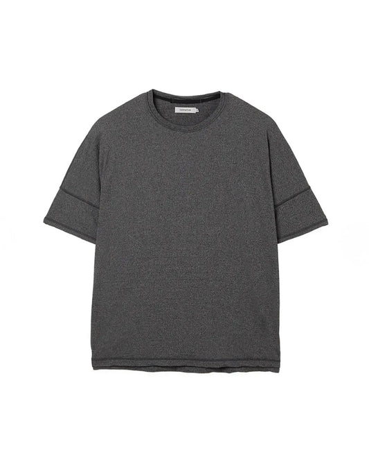 nonnative / CLERK S/S TEE MERINOWOOL OVERDYED / CHARCOAL / NN-C4824