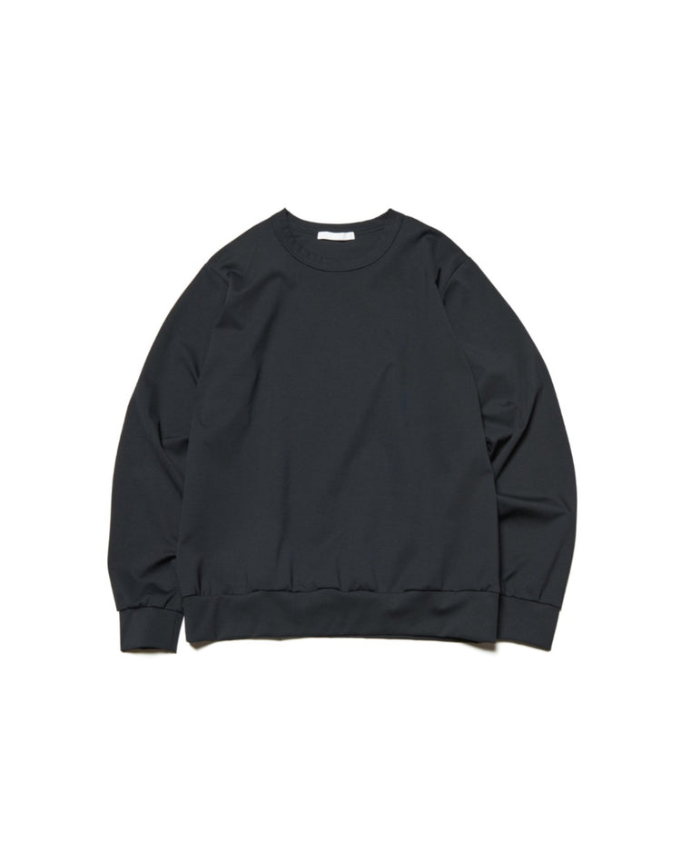 SOPHNET. / TAUT PONTE CREWNECK TOP / BLACK / SPNT-252024