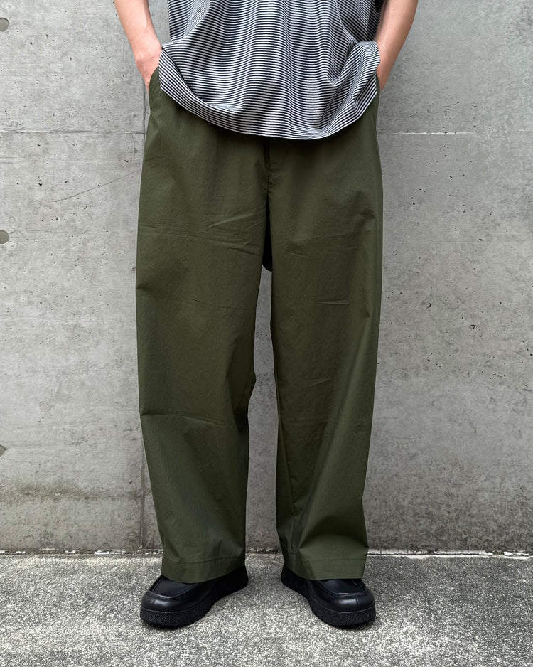 PORTER CLASSIC / POPLIN GENE KELLY PANTS / OLIVE /