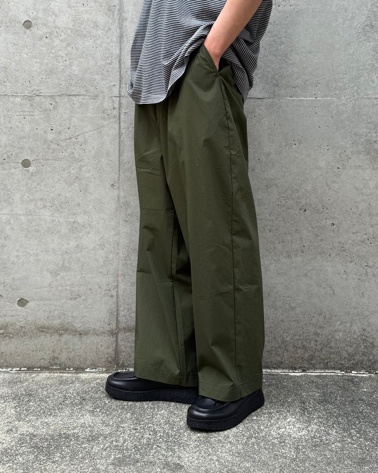 PORTER CLASSIC / POPLIN GENE KELLY PANTS / OLIVE /