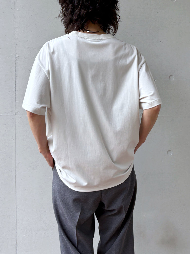 THE SHINZONE / FIBRIL HALF SLEEVE TEE / ECRU / 26SMSCU04