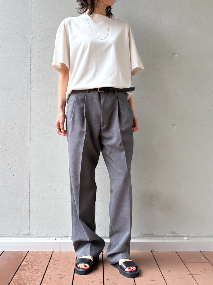 THE SHINZONE / FIBRIL HALF SLEEVE TEE / ECRU / 26SMSCU04
