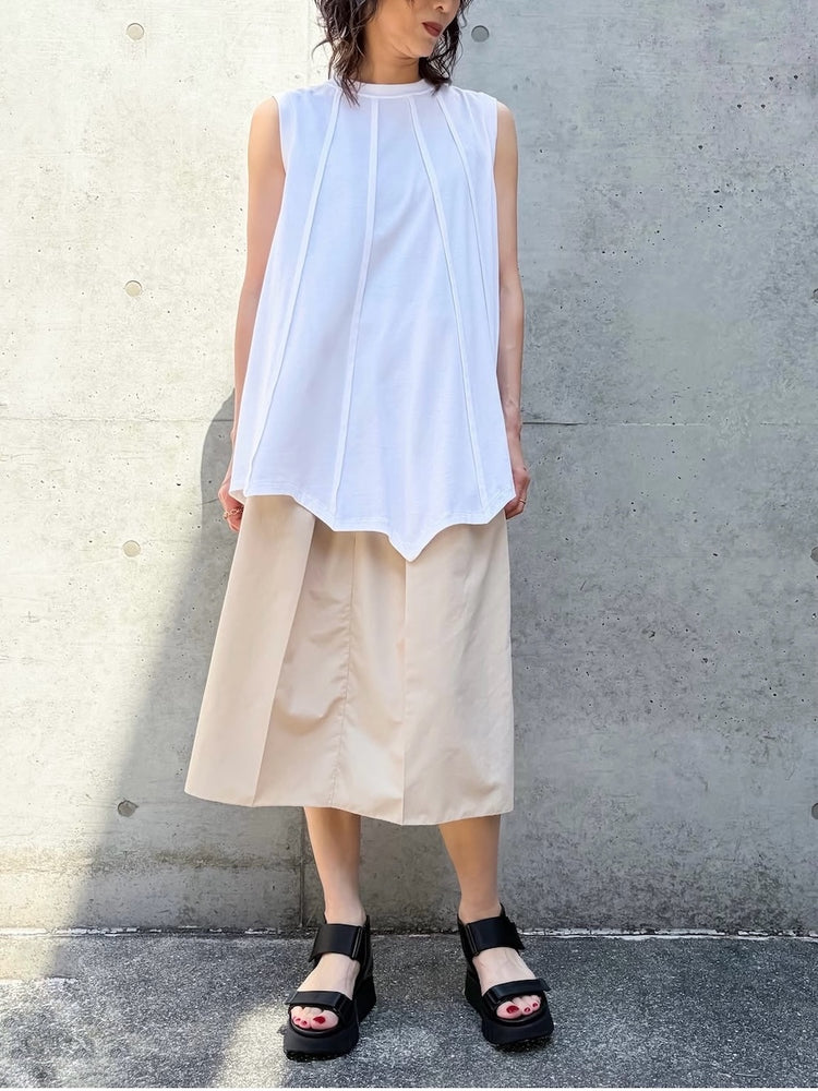 ENFÖLD / UMBRELLA TANK-TOP / WHITE / 300JA980-0181