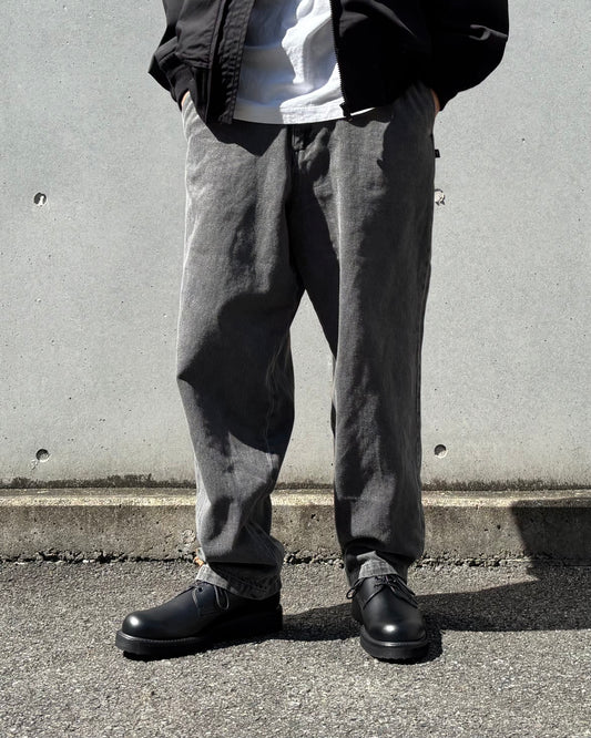 DESCENDANT / DC-6 TWILL TROUSERS PIGMENT DYE / BLACK / 262WVDS-PTM01