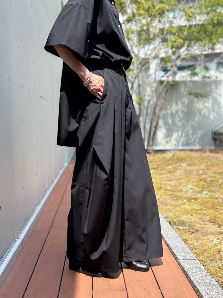 någonstans / cragtex wide pants / Black / 470JA431-0431