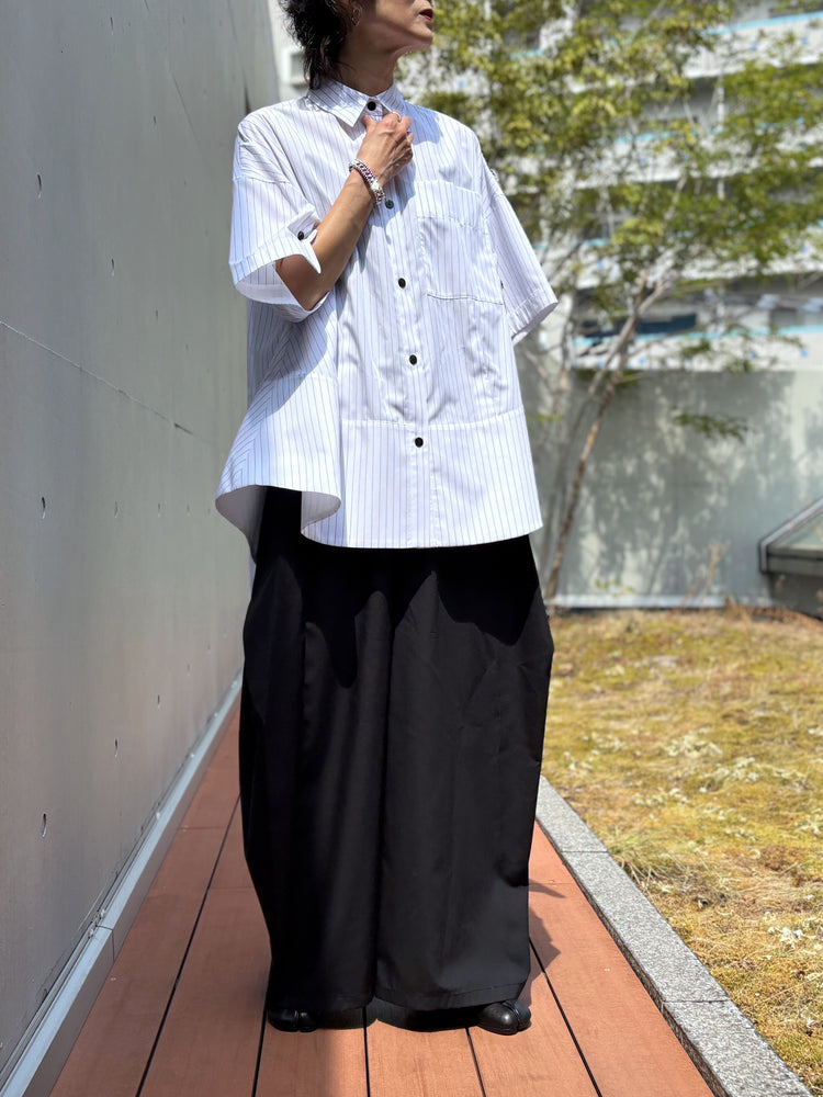 någonstans / tent line shirt / salt / 470JA430-0421