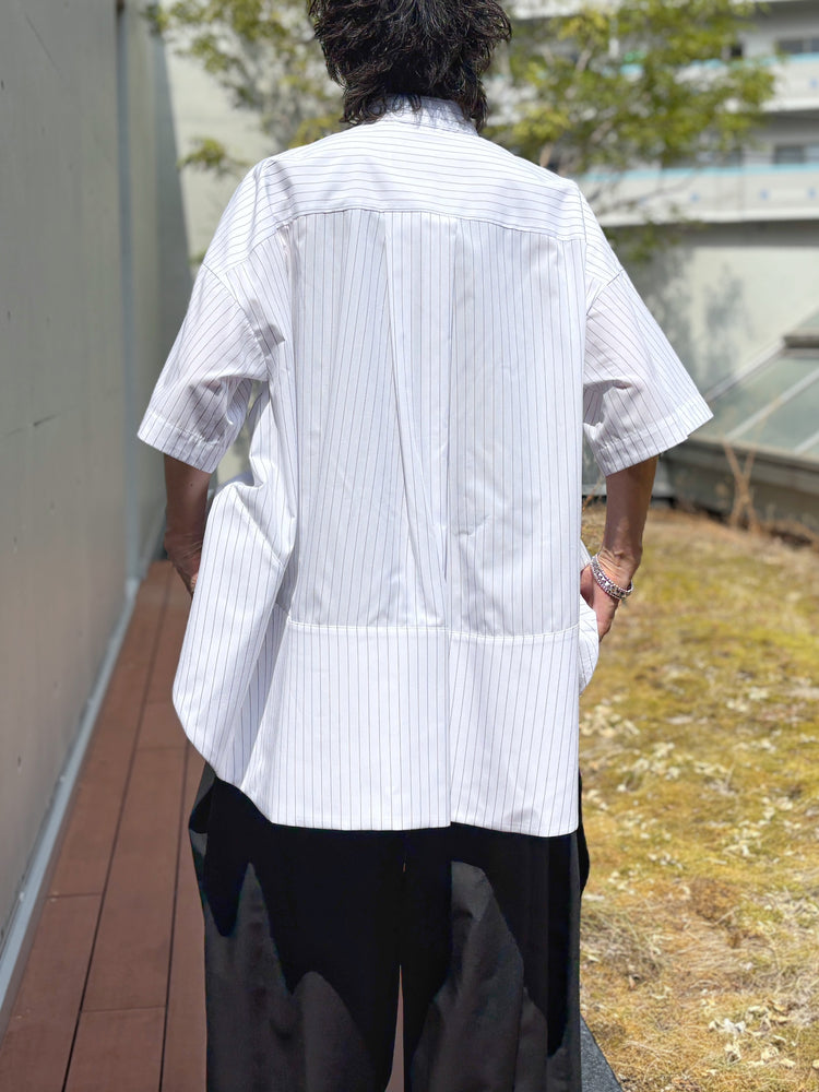 någonstans / tent line shirt / salt / 470JA430-0421